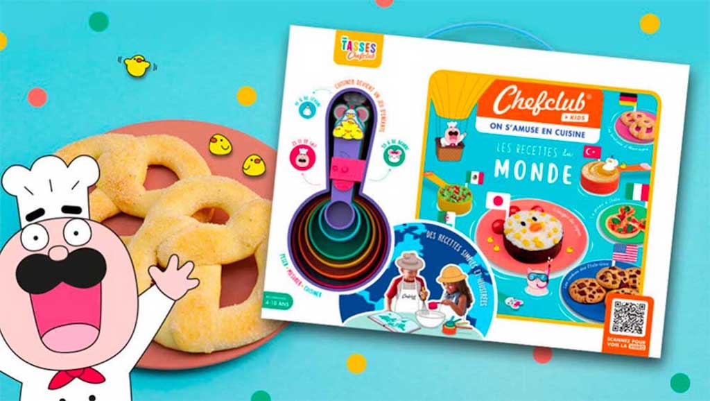 avis chefclub kids coffret livre recettes du monde pour enfant + cuillères doseuses